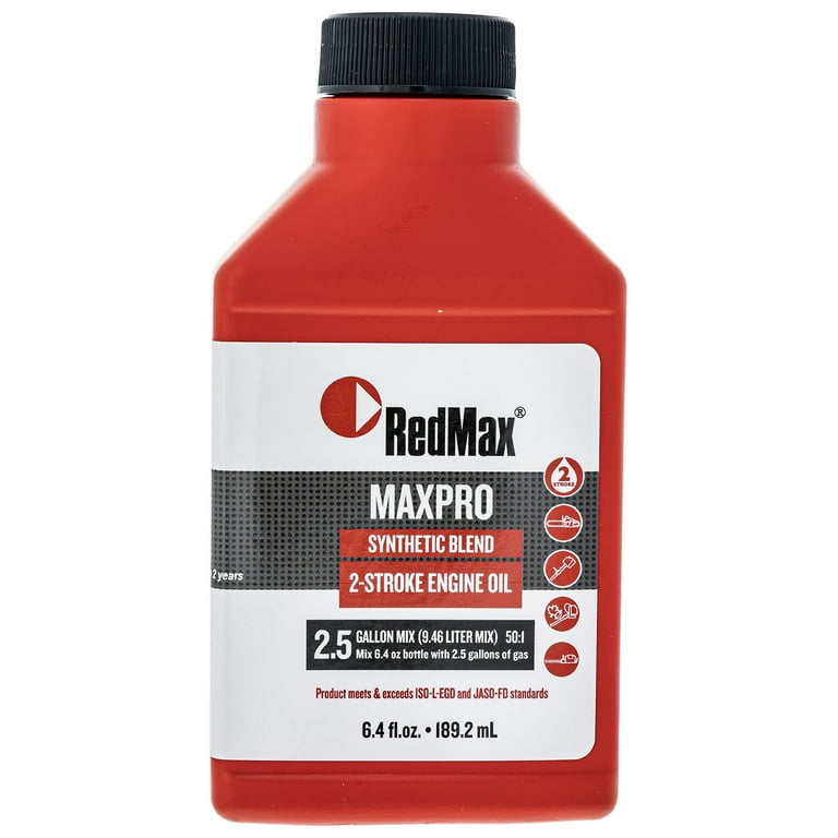 6.4oz Bottle of RedMax Synthetic 2 Stroke Oil w/ Fuel
