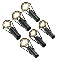 6.5-10mm Stainless Steel Fishing Rod Tip Repair Kit, Pole Ring Guide Replacement for Fishing, Golden 6 Pack