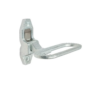 6-5/16" (W) x 4-3/4" (D) Silver Galvanized Steel Trailer Folding Step - Fold Down Utility Bed Body Safety 440 LBS Reliable Grab Handle or Step for Trailer RV Bus Camper