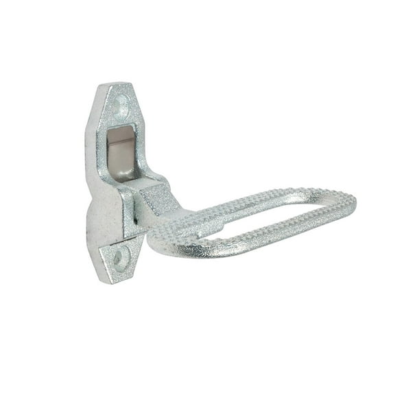 6-5/16" (W) x 4-3/4" (D) Silver Galvanized Steel Trailer Folding Step - Fold Down Utility Bed Body Safety 440 LBS Reliable Grab Handle or Step for Trailer RV Bus Camper