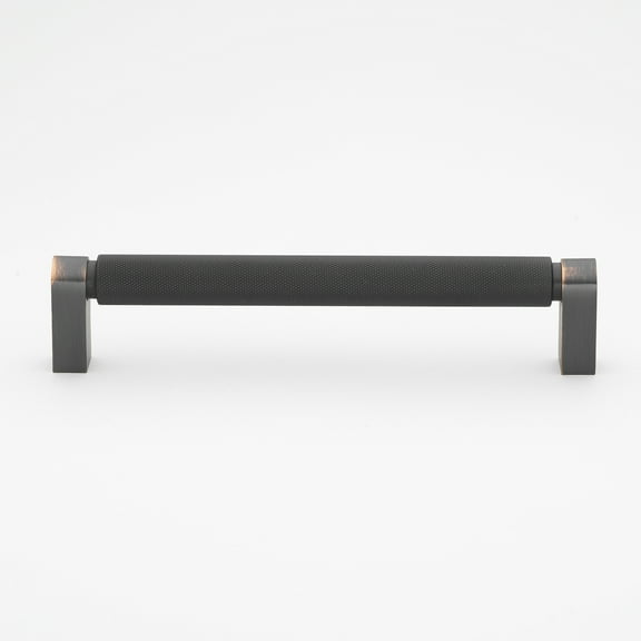 6-5/16 in. Center Solid Knurled Bar Pull, Oil Rubbed Bronze, Single 
