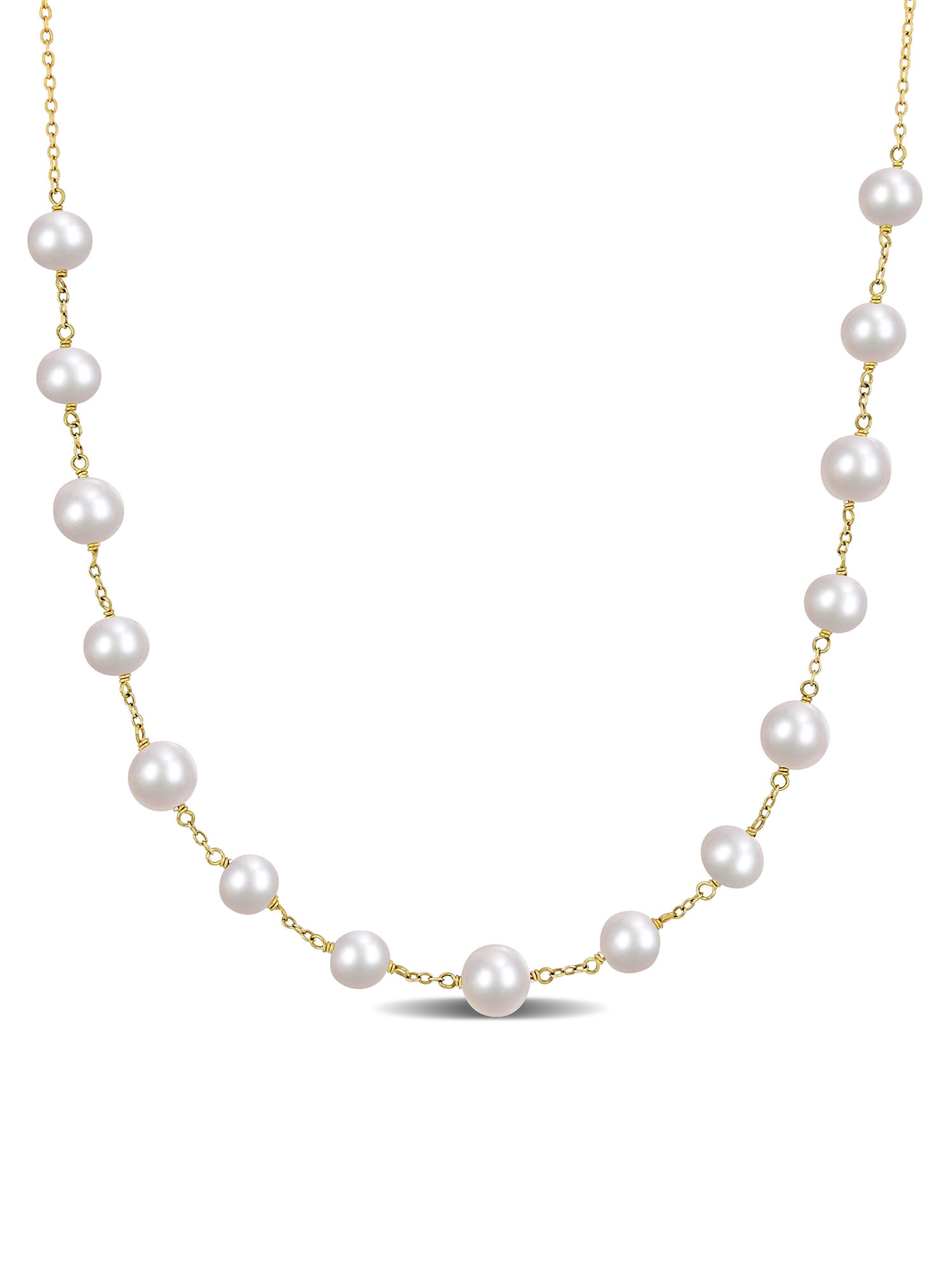 Vintage 6.8mm pearl necklace - Gem