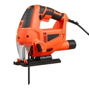 6.5 Amp Electric Jig Saw, 3000 SPM Variable Speed Jigsaw with 6 Blades, LED Light, 4 Orbital Settings for Wood