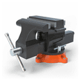 thumbnail image 1 of 6.5" Bench Vise, 360° Swivel Locking Base, Ductile Iron Construction - Workshop Metalworking Tool for Holding, Clamping, Repair & DIY Projects, 1 of 6