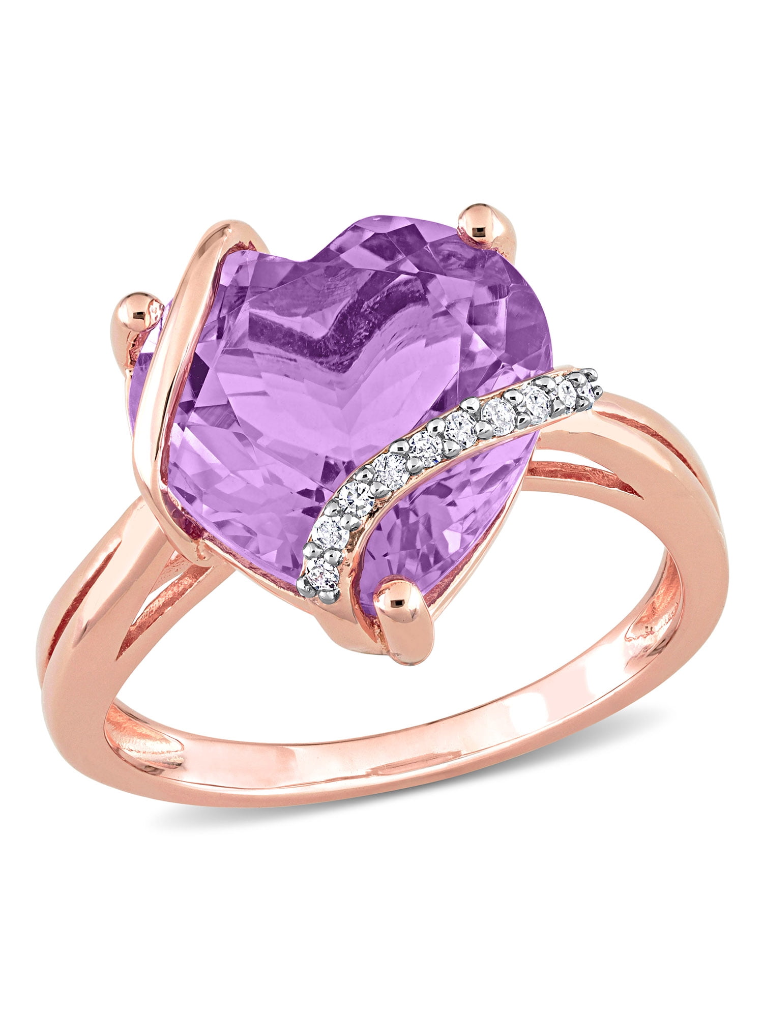 Amethyst heart hotsell ring