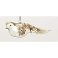 thumbnail image 1 of 6.5" Elegant Gold Glitter, Lace and Rhinestone Glass Bird Christmas Ornament, 1 of 1