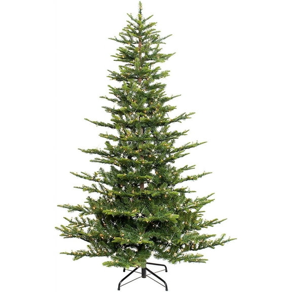 6.5 Foot Pre-Lit Aspen Fir Artificial Christmas Tree with 500 UL Listed Clear Lights, Green