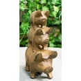 thumbnail image 1 of 6.5"H Rustic Cast Iron Western Farmhouse Stacked Pigs Piglet Family Figurine, 1 of 9