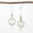 thumbnail image 1 of 6.5"H Sullivans Sage Drop Ornament - Set of 2, Green Christmas Ornaments, 1 of 3
