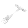 thumbnail image 1 of 6.5" Height Transparent Plastic Double Clips Adjustable Sign Card Display Holder G13879, 1 of 6