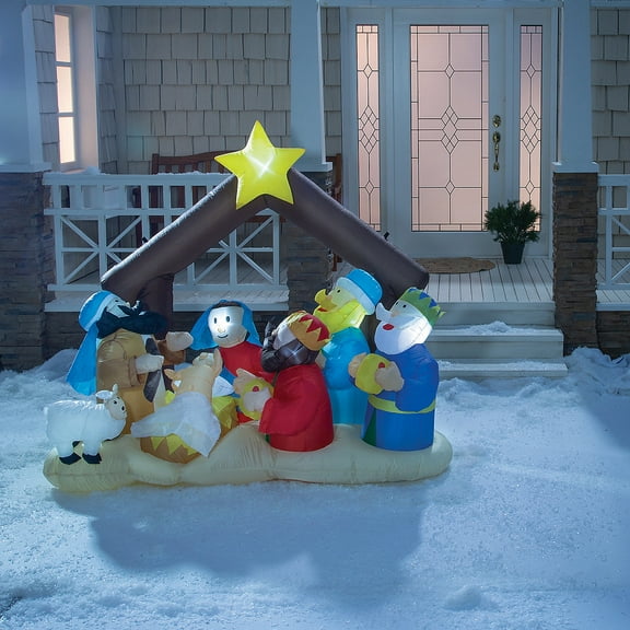 6.5' INFLATABLE NATIVITY SCENE - Home Decor - 1 Piece