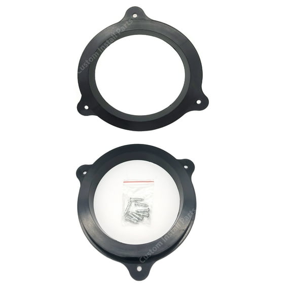 6.5 Inch Aftermarket Plastic Black Speaker Installation Install Adapter Compatible with Nissan - Select Models - 1995-2014
