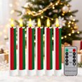 Command Candles 6.5 Inch Christmas LED Taper Candles with Remote Control, Battery ...