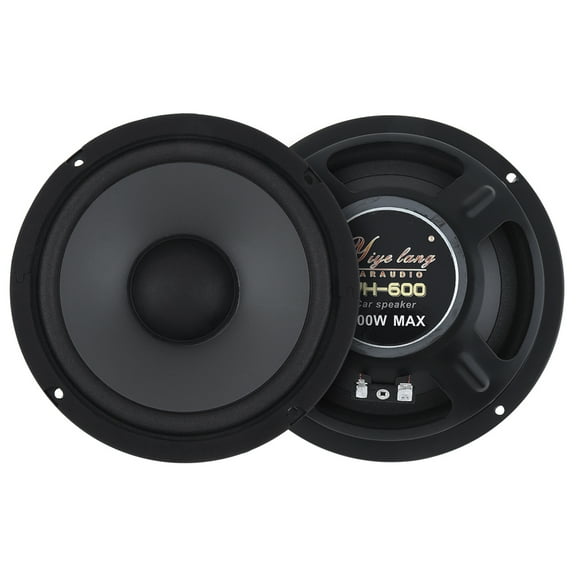 6.5 Inch Coaxial Car Speaker - 600W Car Subwoofer, 2-Way Speaker System, Perfect Sound Quality for Car Stereo - 1 Pair of Yiye lang Car Speakers