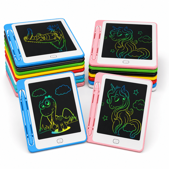 6.5 Inch Colorful LCD Writing Tablet 32 Pack Educational Learning