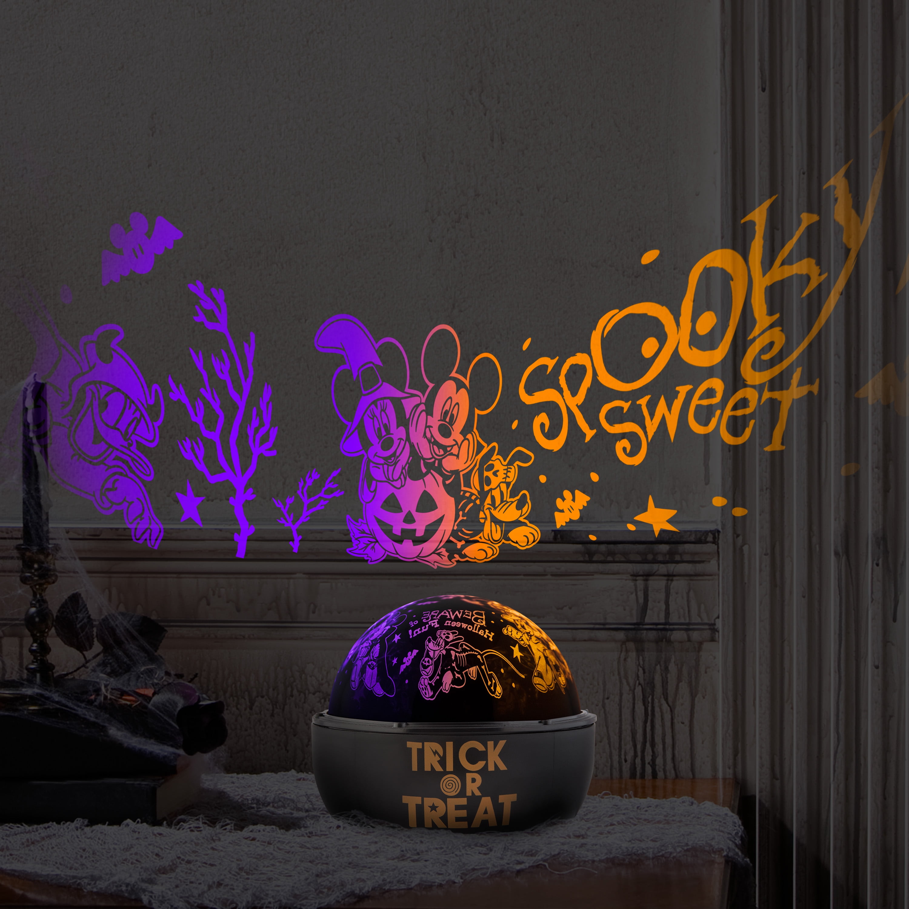 Disney 6.5 Inch Mickey Mouse Halloween LED ShadowLight for Indoor