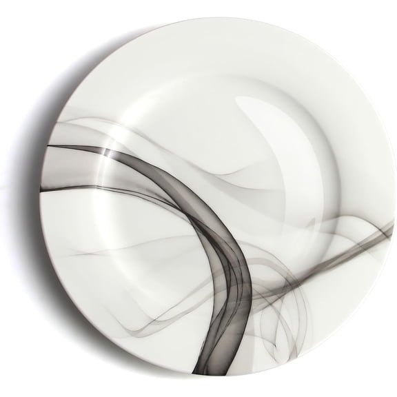 6.5 Inch Porcelain Plate Set of 6, White Dessert Plates Ceramic Salad Appetizer Plates for Christmas party, Ceramic Plates for Dinner