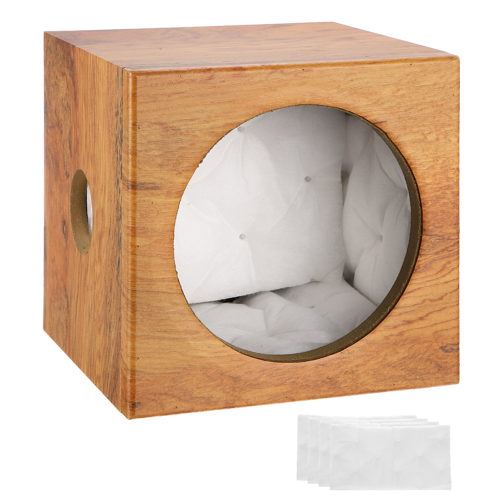 6.5 Inch Ported Wooden Speaker Enclosure, Striped Wood Single Vented ...