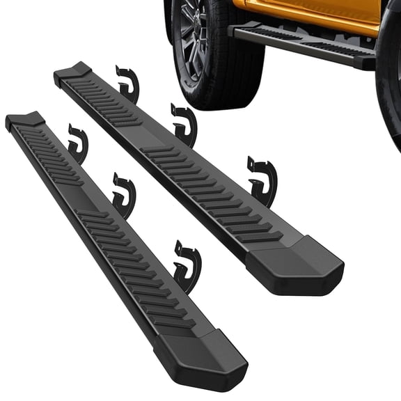 6.5-Inch Running Boards AUSUM MOTOR for 2004-2014 Ford F150 Crew Cab 4 Door,  with OE Style Brackets