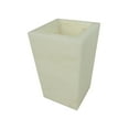 thumbnail image 1 of 6.5" Inch Solid Alabaster Stone Square Vase, 1 of 1
