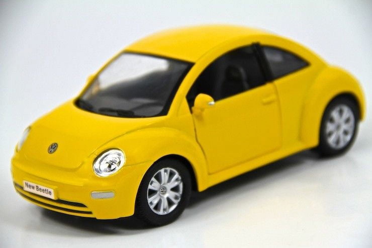 6.5" Kinsmart VW Volkswagen Beetle New Diecast Model Toy Car 1:24 Yellow