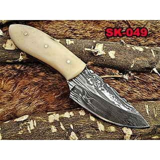 9.5 inches Long Trailing Point Blank Blade, Knife Making Supplies, Hand  Forged Twist Pattern Damascus Steel Blank Blade Skinning Knife with 3 Pins  & a Screw Hole Space 4.5 Long Blade with