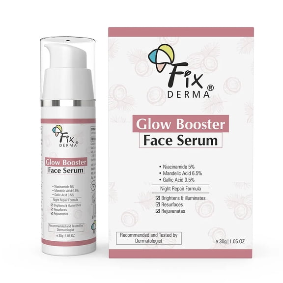 6.5% Mandelic Acid, 0.5% Gallic Acid, 5% Niacinamide Serum, Skin Brightening serum - Glow Booster Face serum