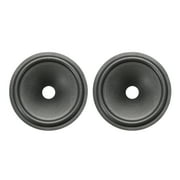 6.5 Paper Speaker Cone Subwoofer Cones Drum Paper 1 Coil Diameter with Foam Surround Dark Grey 2 Pcs