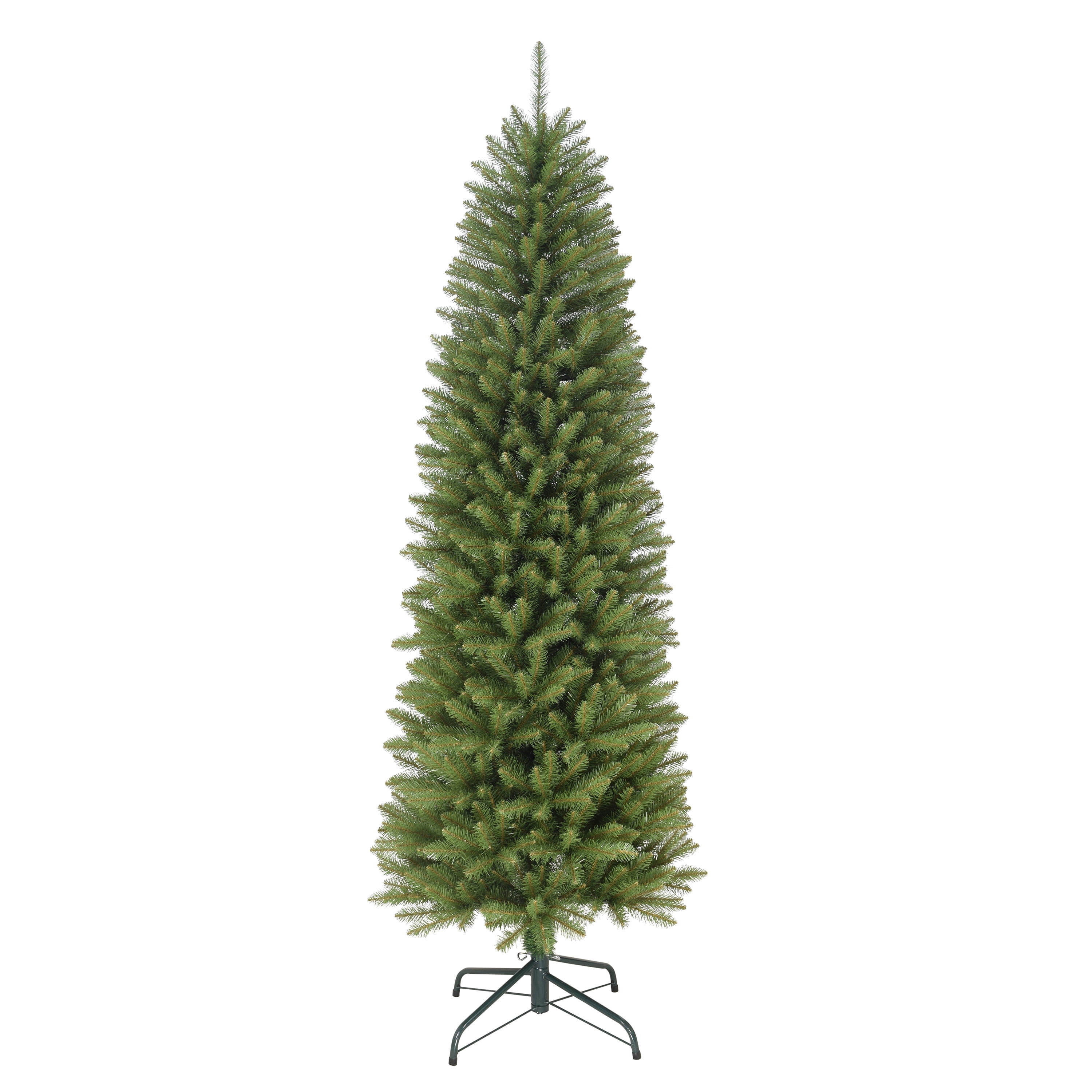 6.5' Green Pencil Fraser Fir Artificial Christmas Tree with Metal Stand
