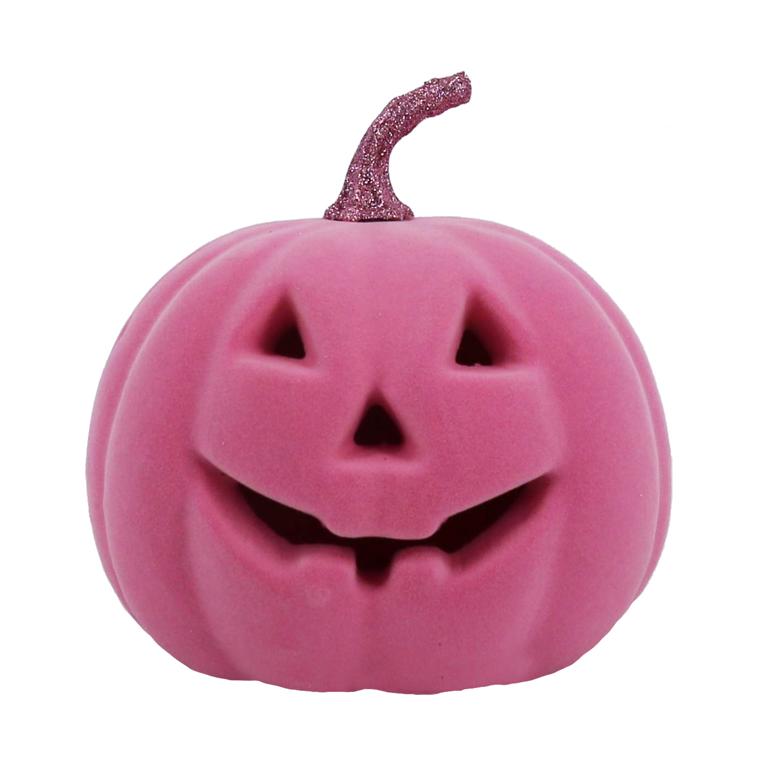 6.5" Hot Pink Flocked Light Up JackOLantern by Ashland®Halloween