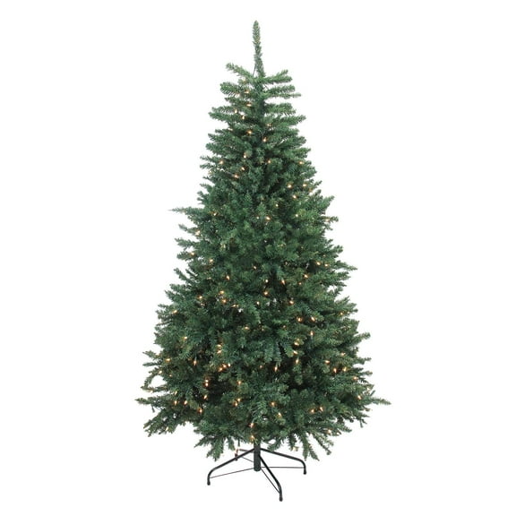 6.5' Pre-Lit Northern Pine Full Artificial Christmas Tree - Clear Lights