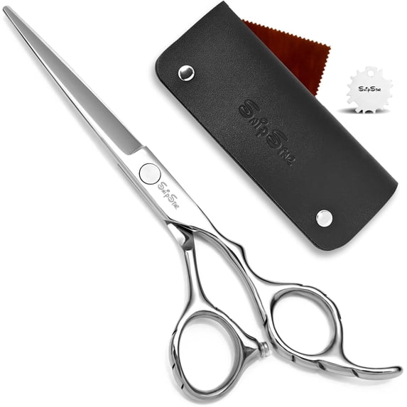 6.5" Professional Hair Scissors, Japanese Stainless Steel Razor Edge Shears, Adjustable Tension Screw, for Home & Salon Use