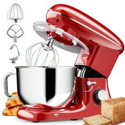 Hosaud 6.5 QT Electric Stand Mixer, 3-IN-1 Food Mixer with Dough Hook, Beater, Whisk, Bowl for Most Home Kitchen Cooks