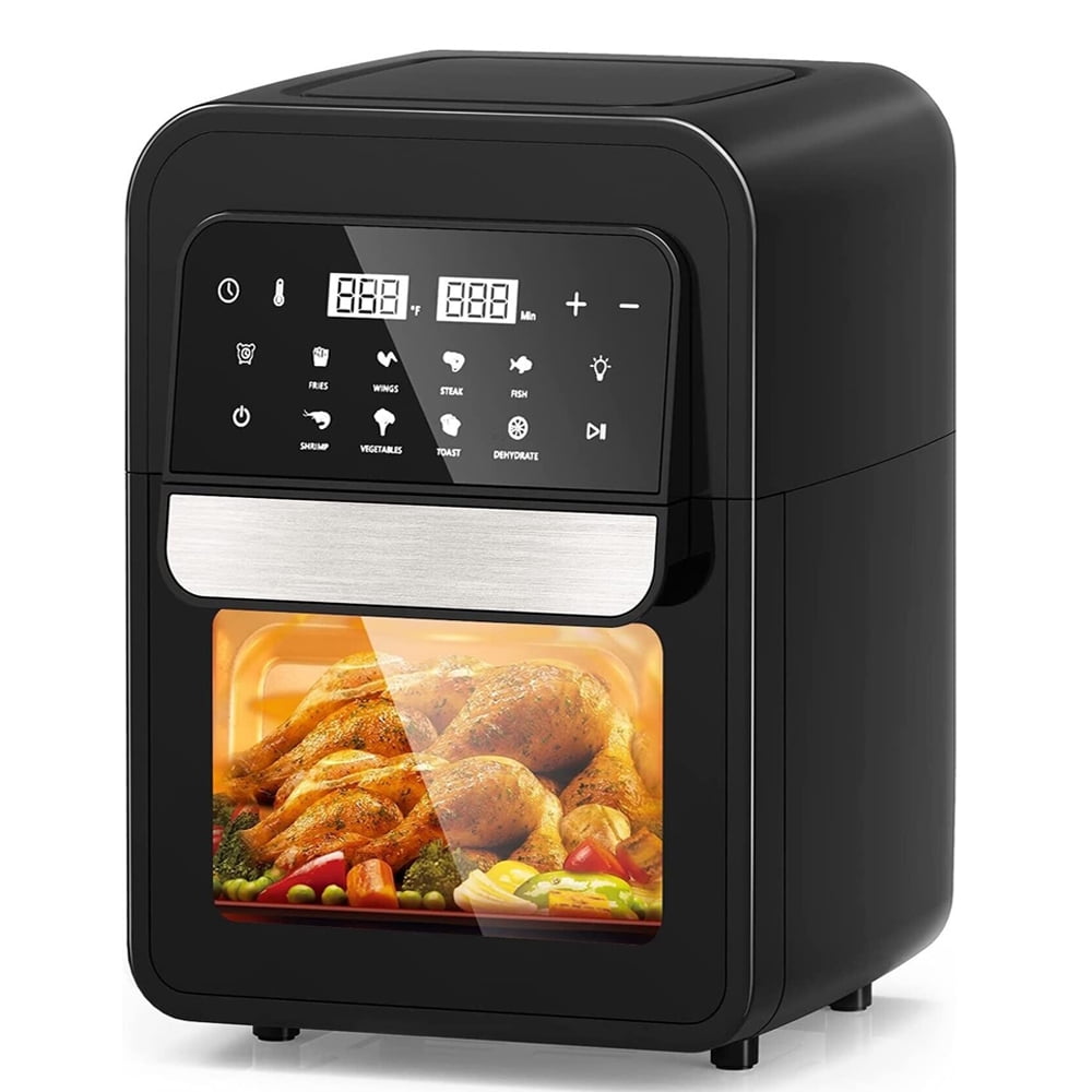 6.5 Quart Air Fryer Electric Hot Airfryers Oven Oil Free Cooker with 8 Presets, Digital LCD Touch Screen, Non-Stick Basket