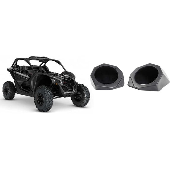 SSV Works X3-F65U 6.5" Unloaded Front Kick Pod Enclosures for Can-Am X3 & X3 Max