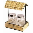 thumbnail image 1 of Luau Party Supplies Hula Straw Hut Glass Salt & Pepper Shaker Set, 1 of 2