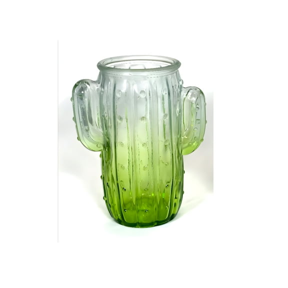 6.5" Tall Cactus Vase Styled Craft Cup Vase for Flowers and Plants (Green, 1 PC)