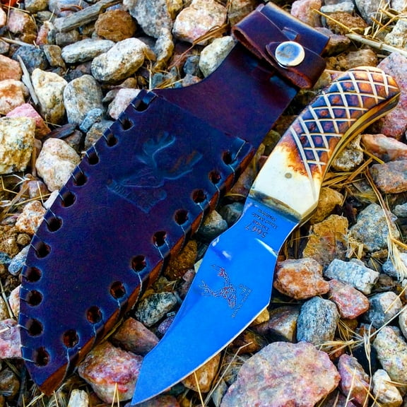 6.5' The Bone Edge Hand Made Tactical Survival Sharp Knife Sharp Blade Full Tang