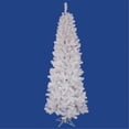 thumbnail image 1 of 6.5 ft. x 32 in. Christmas Tree White Salem Pencil 165LED Mul, 1 of 1