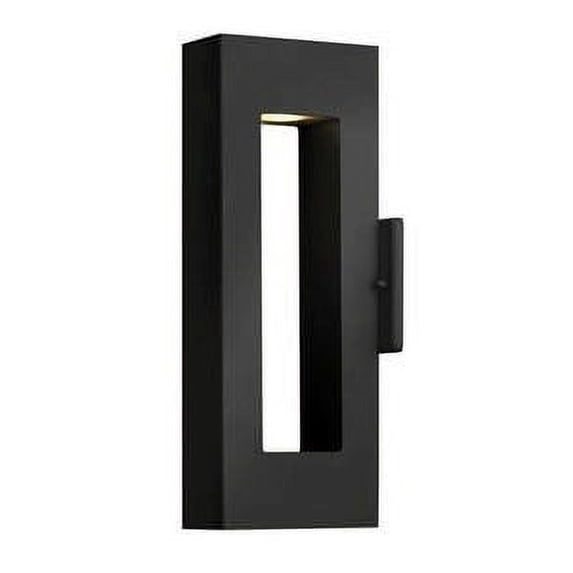 6.5 inch 2 Light Medium Outdoor Wall Lantern-Satin Black Finish-Integrated Led Lamp Base Type Bailey Street Home 81-Bel-2986574