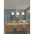 thumbnail image 1 of 6.5 inch 3 Light Brushed Nickel Island with Satin Glass Shade, 1 of 7