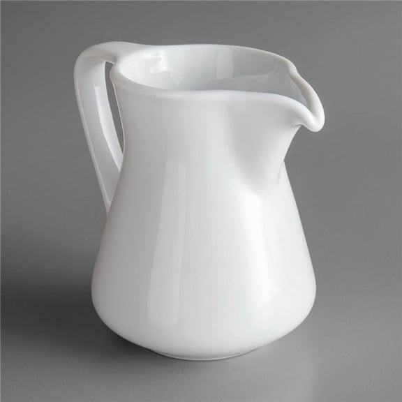 6.5 oz Royale Bright White Porcelain Creamer