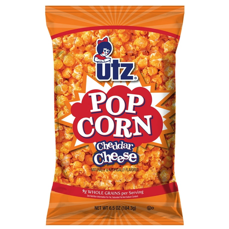 6.5 oz Utz Cheddar Cheese Popcorn - Walmart.com