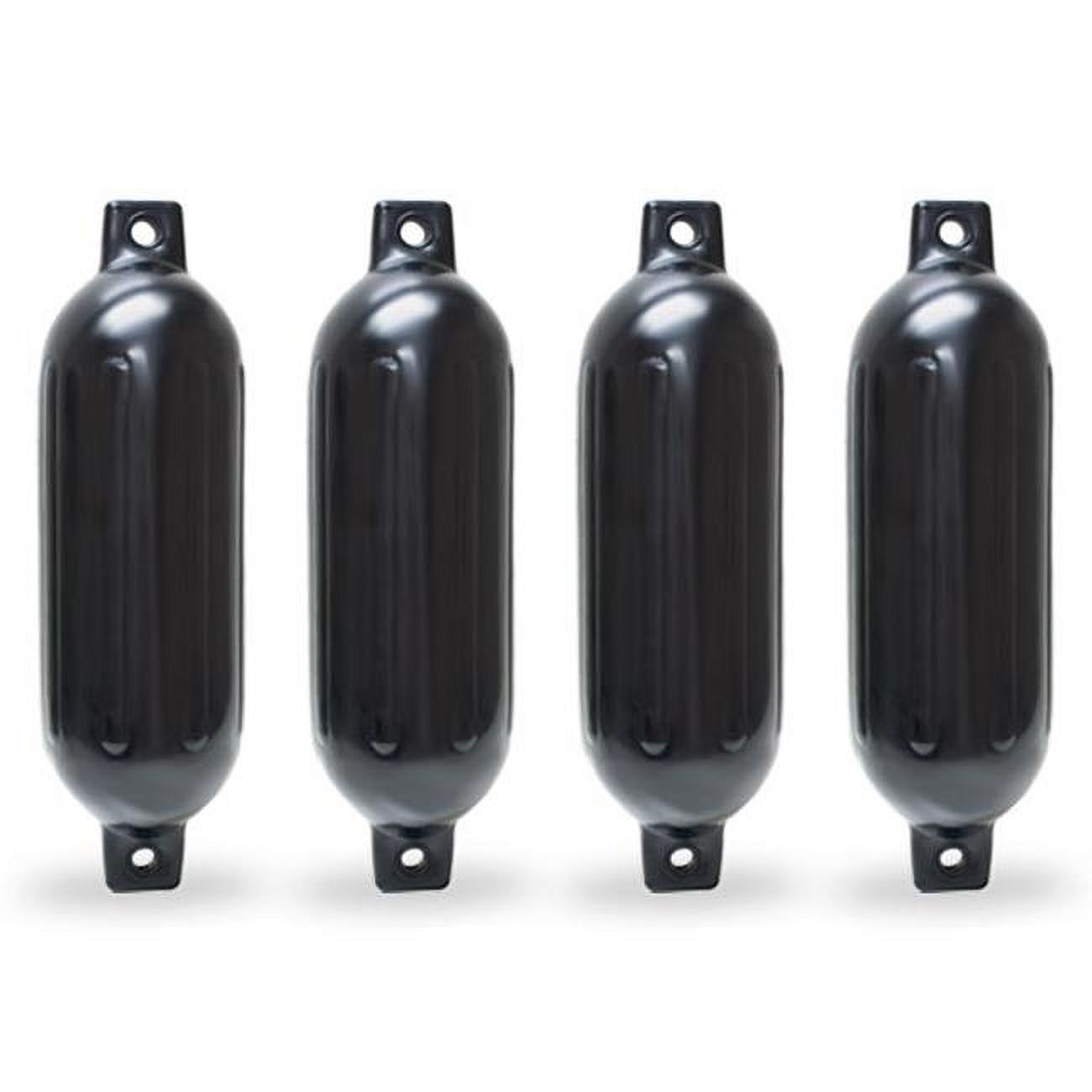 Seachoice 10 X 25 Inch Center Hole Black Inflatable Vinyl Boat Fender (50-79161)