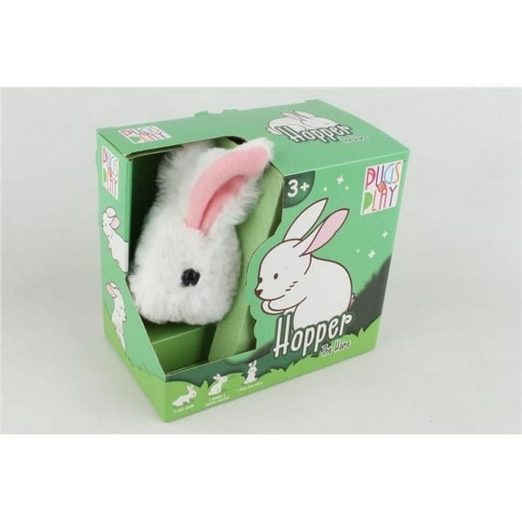 6.5 x 3.5 x 6 in. Hopper Jumping Rabbit Plush Toy