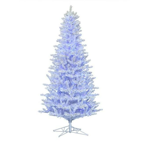 Vickerman 78" Spruce Twinkle Lights Artificial Christmas Tree in Shiny White