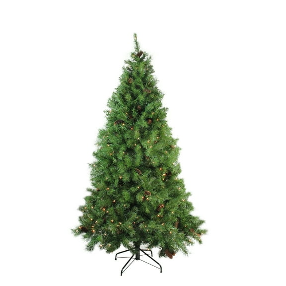 6.5' x 50" Pre-Lit Dakota Red Pine Full Artificial Christmas Tree - Clear Lights