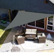 6.5' x 6.5' x 6.5' Triangle Waterproof Sun Shade Sail Outdoor Canopy Cover UV Block for Backyard Porch Pergola Deck Garden Patio with Free Rope