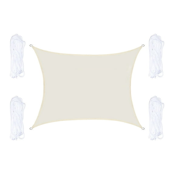 6.5 x 9.8 FT Sun Shade Sail with Grommets, Waterproof Outdoor Sun Shades Canopy for Patio, Outdoor Sunshade Swimming Pool Sun Awning, Fabric Sun Shade Cloth Privacy Screen for Garden Outdoor Facility