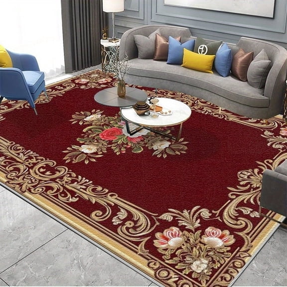 6.5'x10' Carpet Cool Carpet Bohemian Area Rug Gothic Area Rug Rust Area Rug